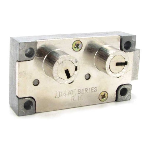 Bulls Eye Safe Deposit Locks Replaces Ilco 98 Guard, Nickel, Right Hand B440-NI-98-RH - main